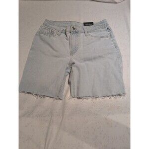 Wild Fable Shorts Womens 8/29 Blue High Rise Denim Jean Light Wash Raw Hem NWT